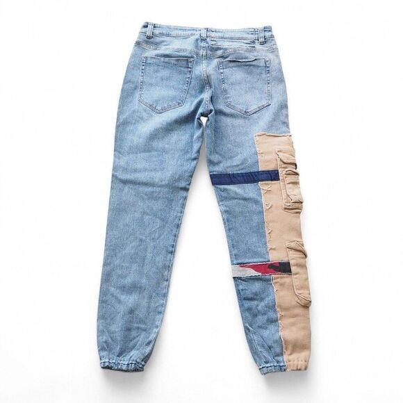 Slaskust from S.T Team 2019-2020 Deconstructed Patchwork Streetwear Pants Men 30 - Picture 2 of 10